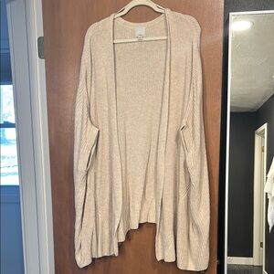 Halogen one size fits all cardigan in cream
